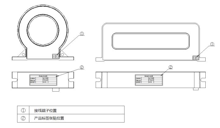 EDR521/522剩余电流互感器接线图