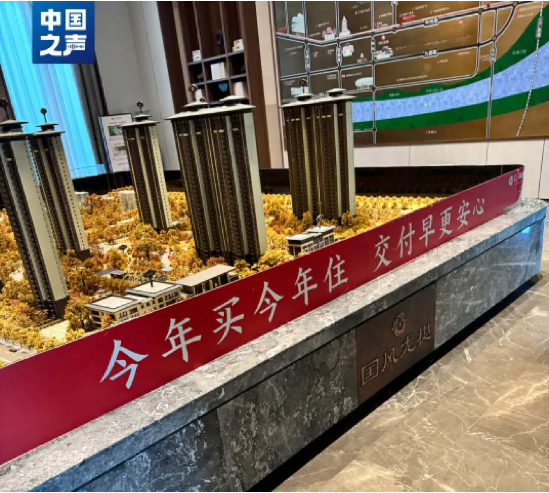 龙樾小区售楼处的广告语.png