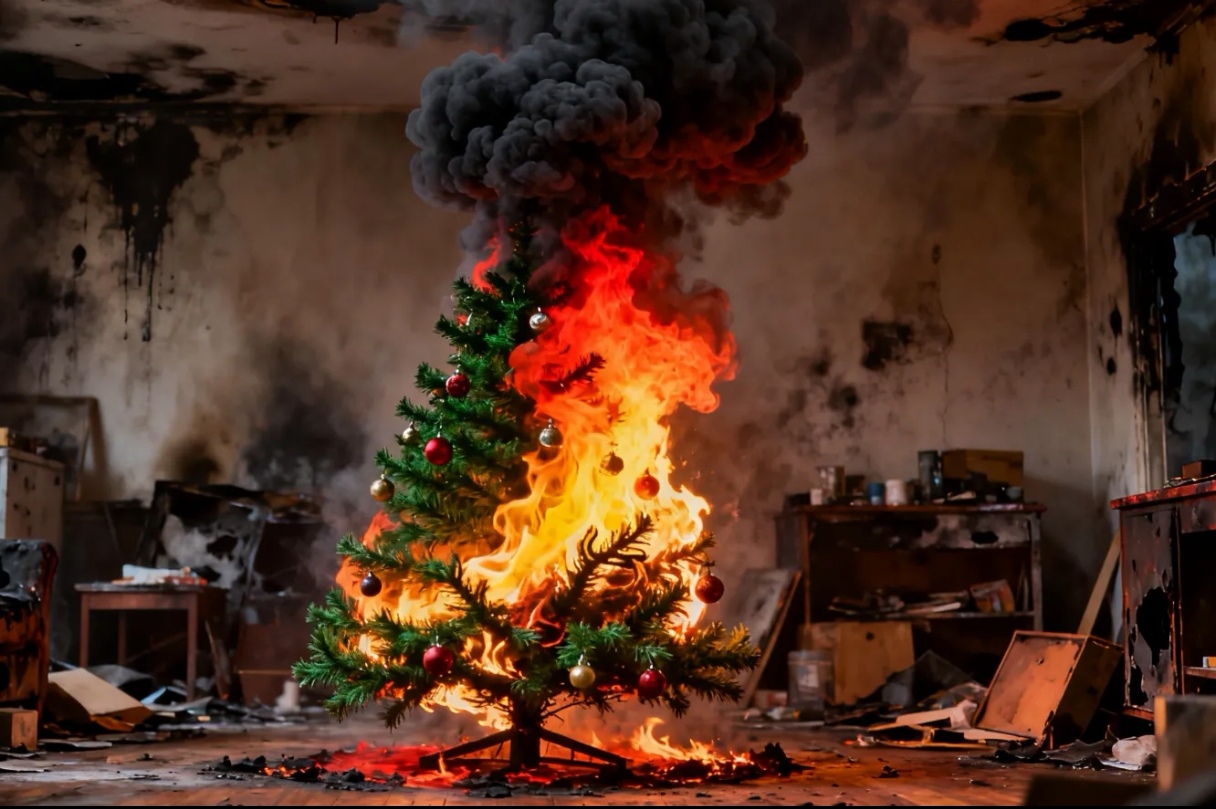 圣诞树火灾