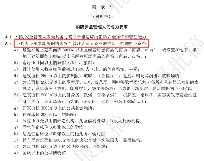 《人员密集场所消防安全管理》升强制,14类场所消防“宜配” 注册消防工程师!
