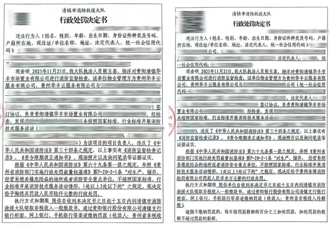 部分处罚决定书