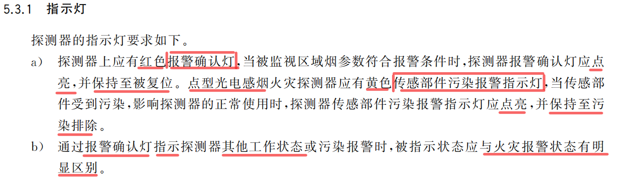 点型烟感/温感、手报必须巡检闪灯