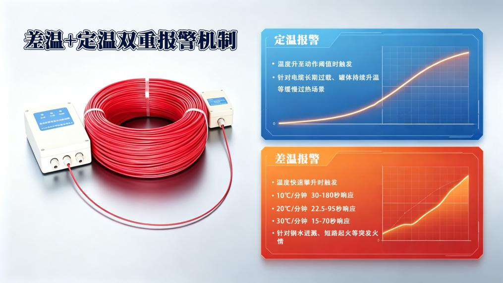 青岛中阳消防钢铁冶金行业缆式线型感温火灾探测解决方案